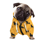 Rottweiler Dog Pattern Print Dog Zip Up Hoodie