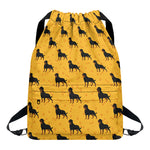 Rottweiler Dog Pattern Print Drawstring Backpack