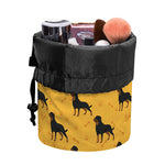 Rottweiler Dog Pattern Print Drawstring Makeup Bag