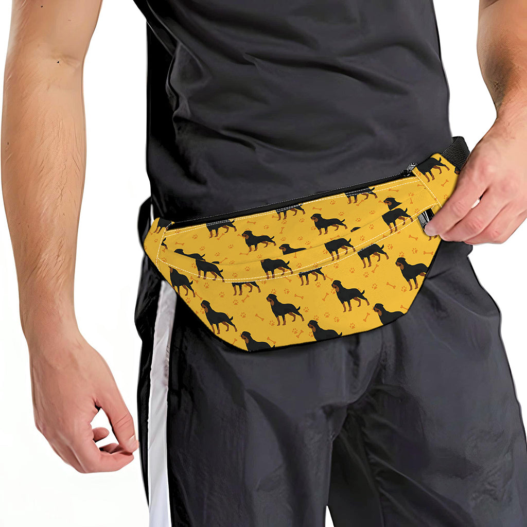 Rottweiler Dog Pattern Print Fanny Pack