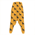 Rottweiler Dog Pattern Print Hammer Pants