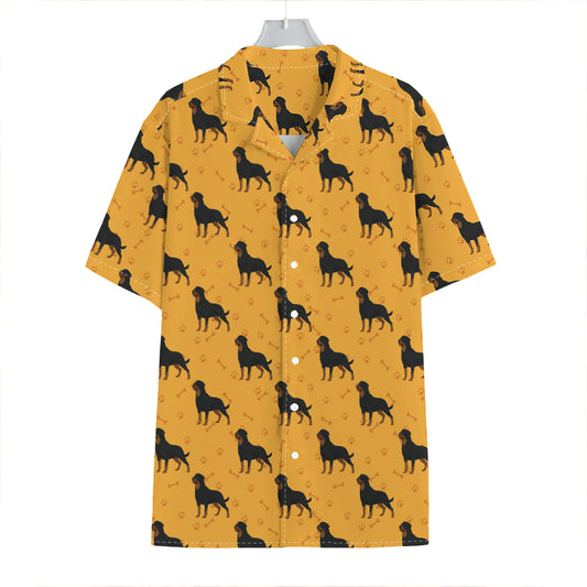 Rottweiler Dog Pattern Print Hawaiian Shirt