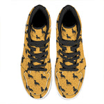Rottweiler Dog Pattern Print High Top Leather Sneakers