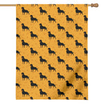Rottweiler Dog Pattern Print House Flag