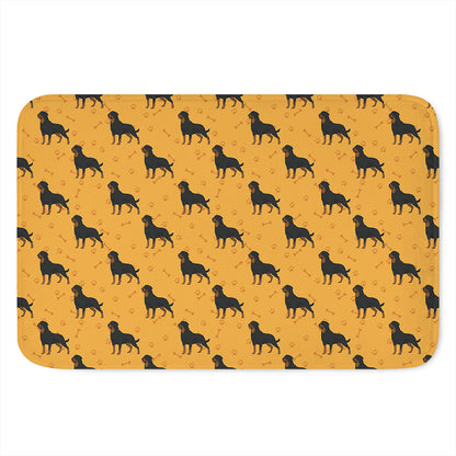 Rottweiler Dog Pattern Print Indoor Door Mat