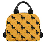 Rottweiler Dog Pattern Print Insulated Lunch Bag
