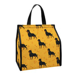 Rottweiler Dog Pattern Print Insulated Lunch Tote