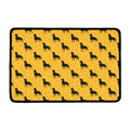 Rottweiler Dog Pattern Print Kitchen Mat