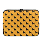 Rottweiler Dog Pattern Print Laptop Sleeve