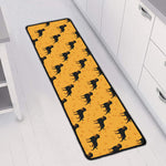 Rottweiler Dog Pattern Print Long Kitchen Mat