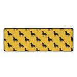 Rottweiler Dog Pattern Print Long Kitchen Mat