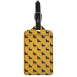 Rottweiler Dog Pattern Print Luggage Tag