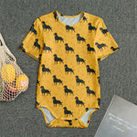 Rottweiler Dog Pattern Print Men's Bodysuit