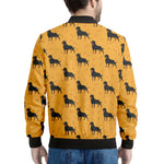 Rottweiler Dog Pattern Print Men's Bomber Jacket