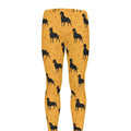 Rottweiler Dog Pattern Print Men's Leggings