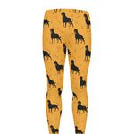 Rottweiler Dog Pattern Print Men's leggings