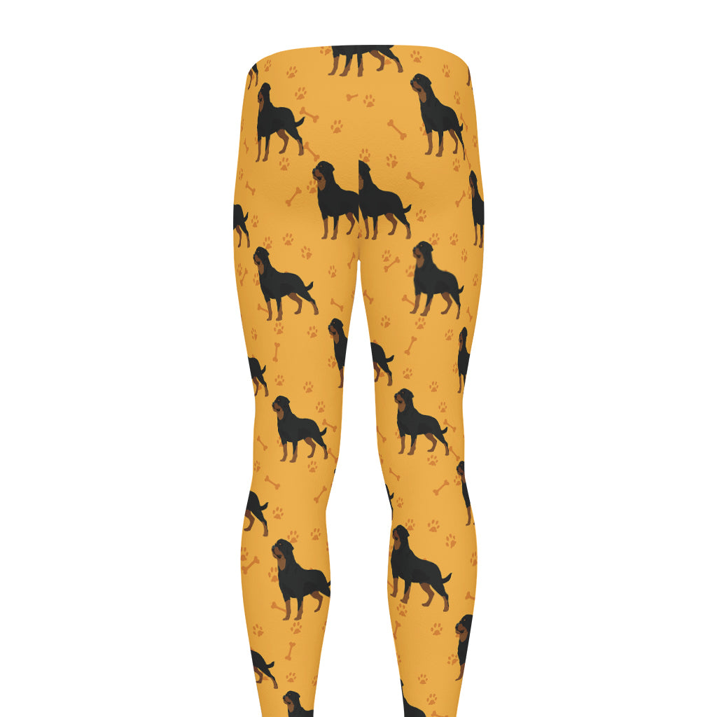 Rottweiler Dog Pattern Print Men's leggings