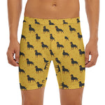Rottweiler Dog Pattern Print Men's Long Boxer Briefs