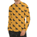 Rottweiler Dog Pattern Print Men's Long Sleeve Rash Guard