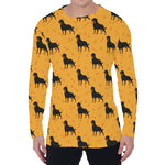 Rottweiler Dog Pattern Print Men's Long Sleeve T-Shirt