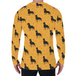 Rottweiler Dog Pattern Print Men's Long Sleeve T-Shirt