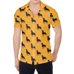 Rottweiler Dog Pattern Print Men's Shirt