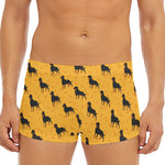 Rottweiler Dog Pattern Print Men's Short Boxer Briefs