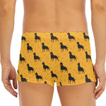 Rottweiler Dog Pattern Print Men's Short Boxer Briefs