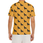 Rottweiler Dog Pattern Print Men's Short Sleeve Rash Guard