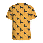Rottweiler Dog Pattern Print Men's Sports T-Shirt