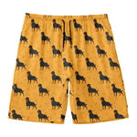 Rottweiler Dog Pattern Print Men's Swim Trunks