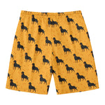 Rottweiler Dog Pattern Print Men's Swim Trunks