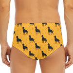 Rottweiler Dog Pattern Print Men's Triangle Swim Briefs