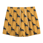 Rottweiler Dog Pattern Print Mesh Shorts