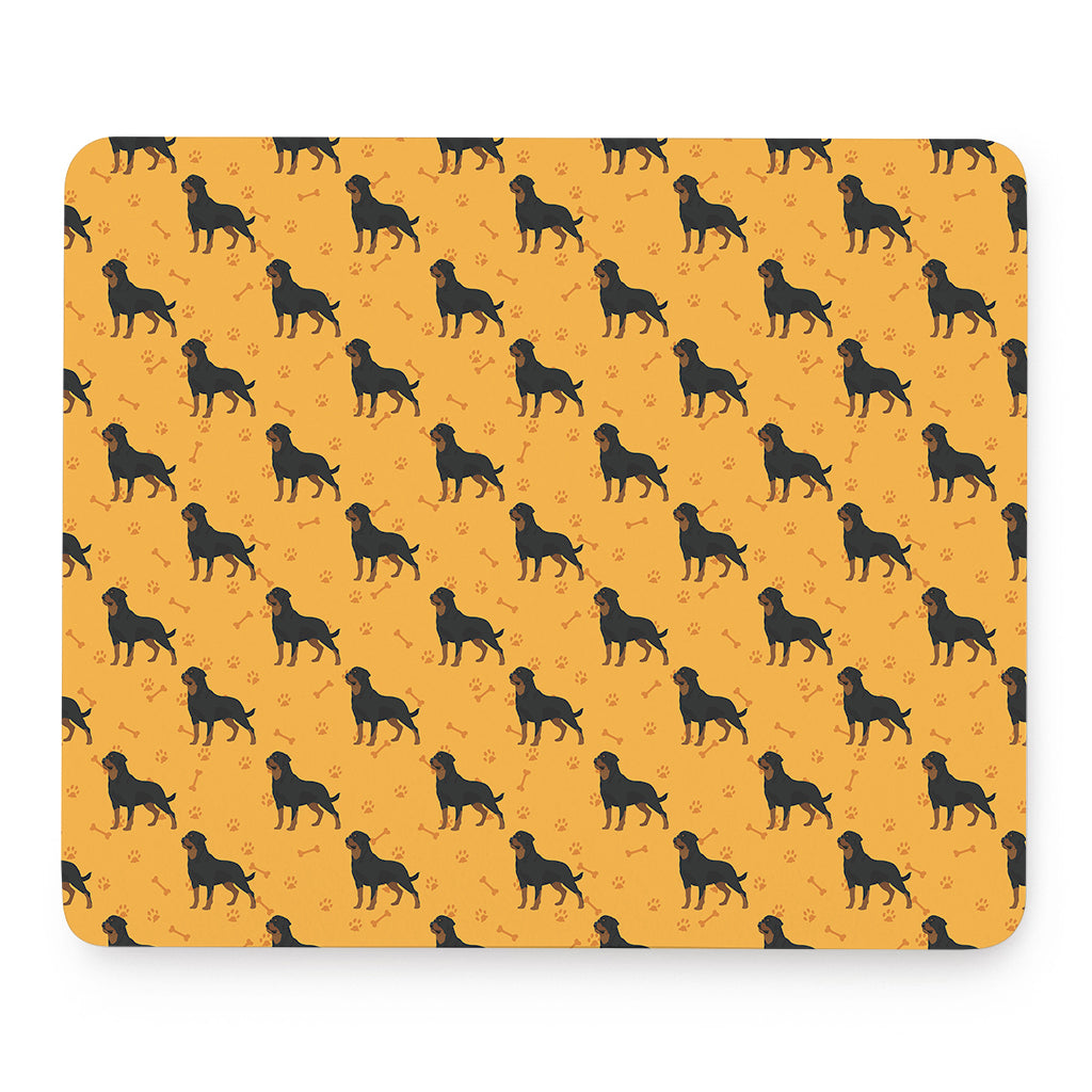 Rottweiler Dog Pattern Print Mouse Pad