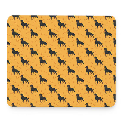 Rottweiler Dog Pattern Print Mouse Pad