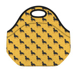 Rottweiler Dog Pattern Print Neoprene Lunch Bag