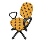Rottweiler Dog Pattern Print Office Chair Cover