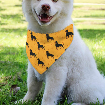 Rottweiler Dog Pattern Print Over The Collar Dog Bandana