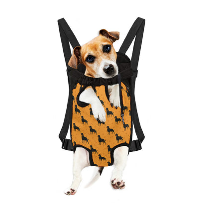 Rottweiler Dog Pattern Print Pet Carrier Backpack