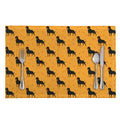 Rottweiler Dog Pattern Print Placemat