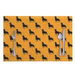 Rottweiler Dog Pattern Print Placemat