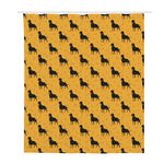 Rottweiler Dog Pattern Print Polyester Shower Curtain