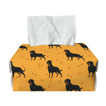 Rottweiler Dog Pattern Print Rectangle Tissue Box Cover