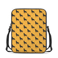 Rottweiler Dog Pattern Print Rectangular Crossbody Bag