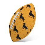 Rottweiler Dog Pattern Print Rugby Ball