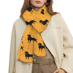 Rottweiler Dog Pattern Print Scarf
