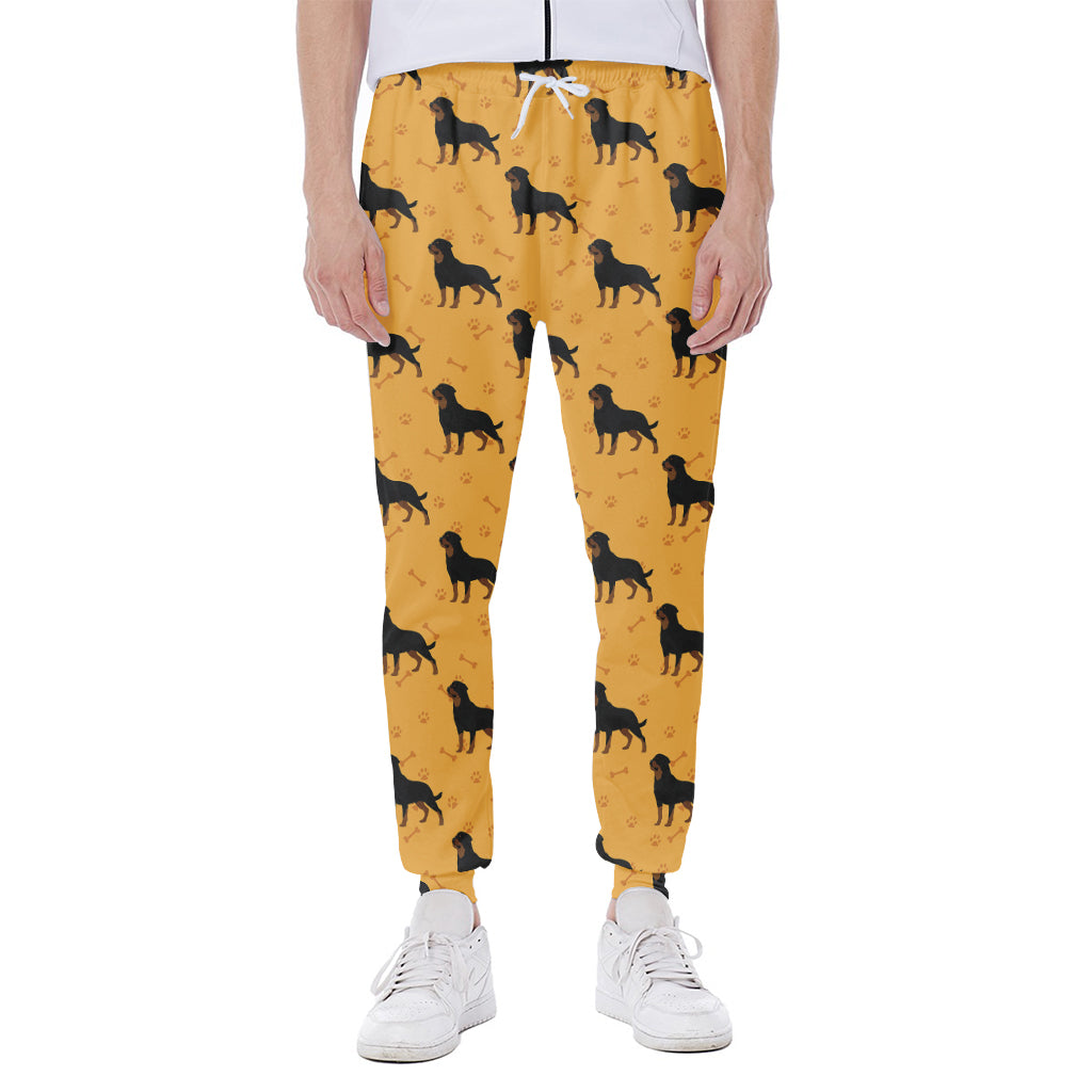 Rottweiler Dog Pattern Print Scuba Joggers