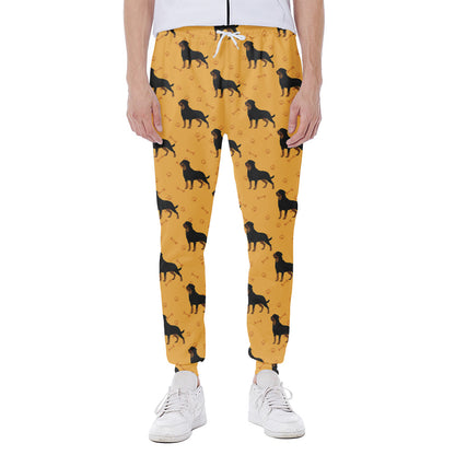 Rottweiler Dog Pattern Print Scuba Joggers