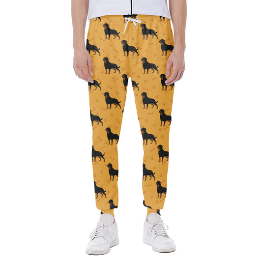 Rottweiler Dog Pattern Print Scuba Joggers